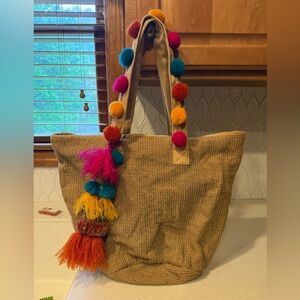 Straw tote / Beach Bag